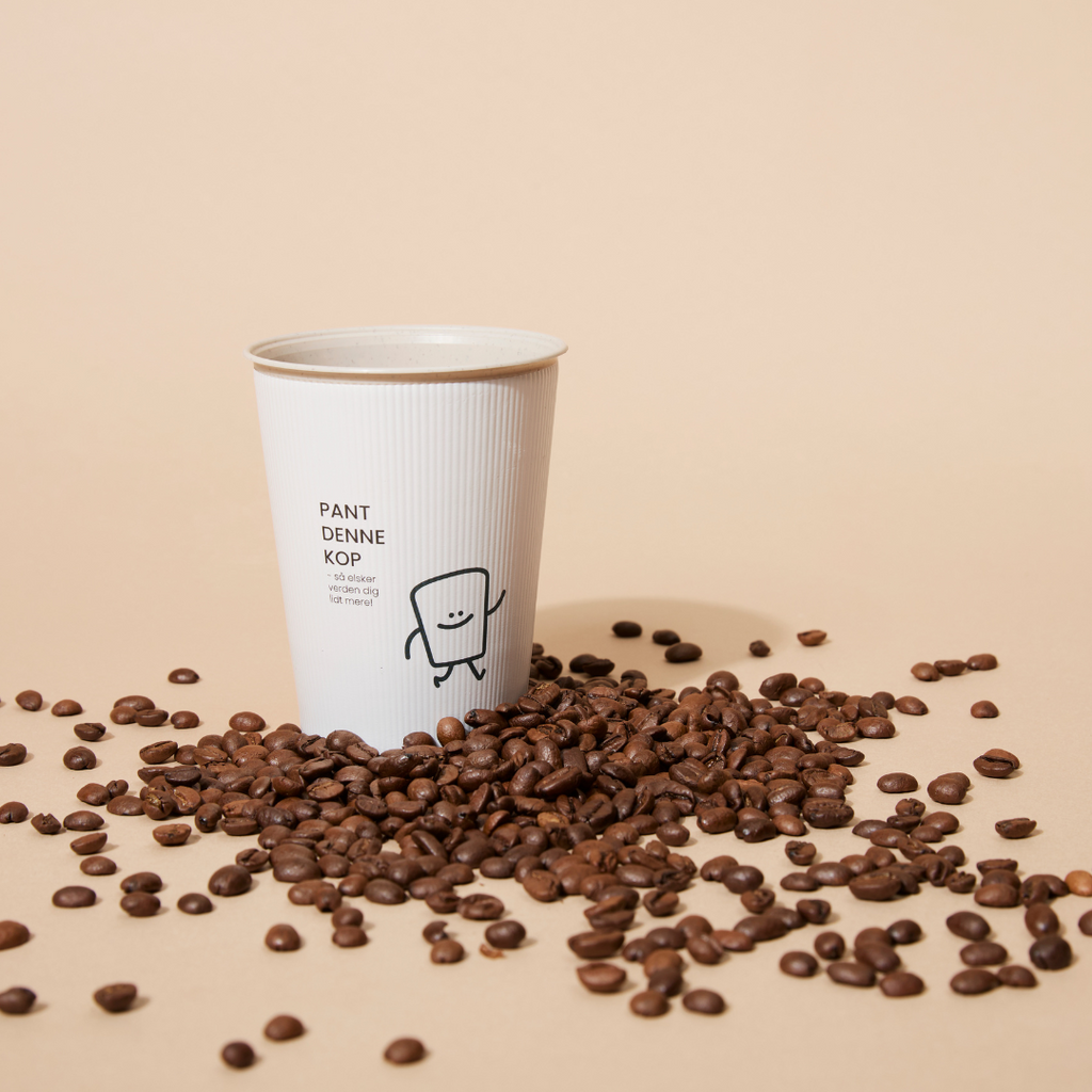 Sæt: Hvid termokop 250 ml + hvid termokop 430 ml + låg + transportkasse