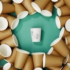 Sæt: Hvid termokop 250 ml + hvid termokop 430 ml + låg + transportkasse