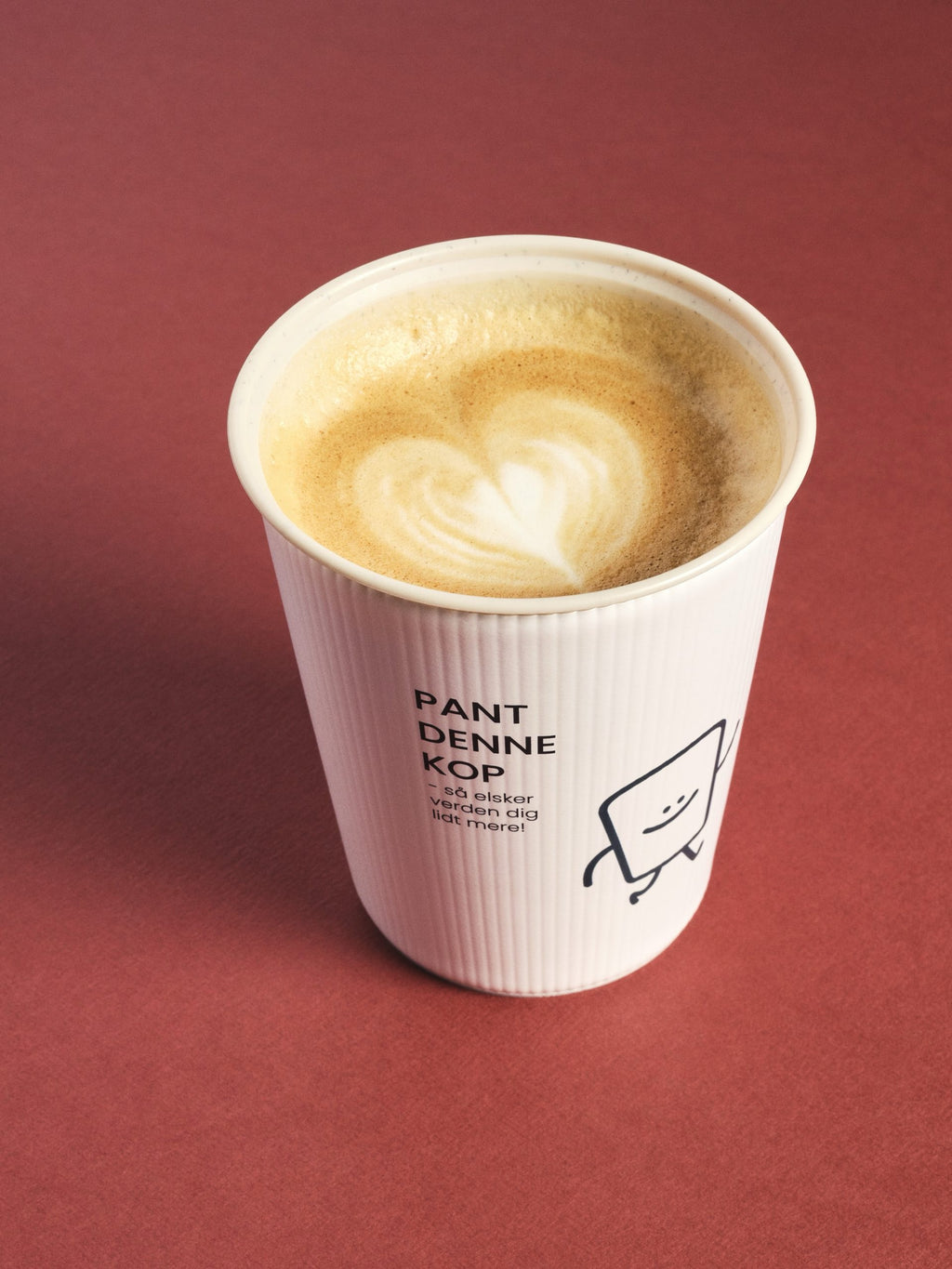 Sæt: Hvid termokop 250 ml + hvid termokop 430 ml + låg + transportkasse