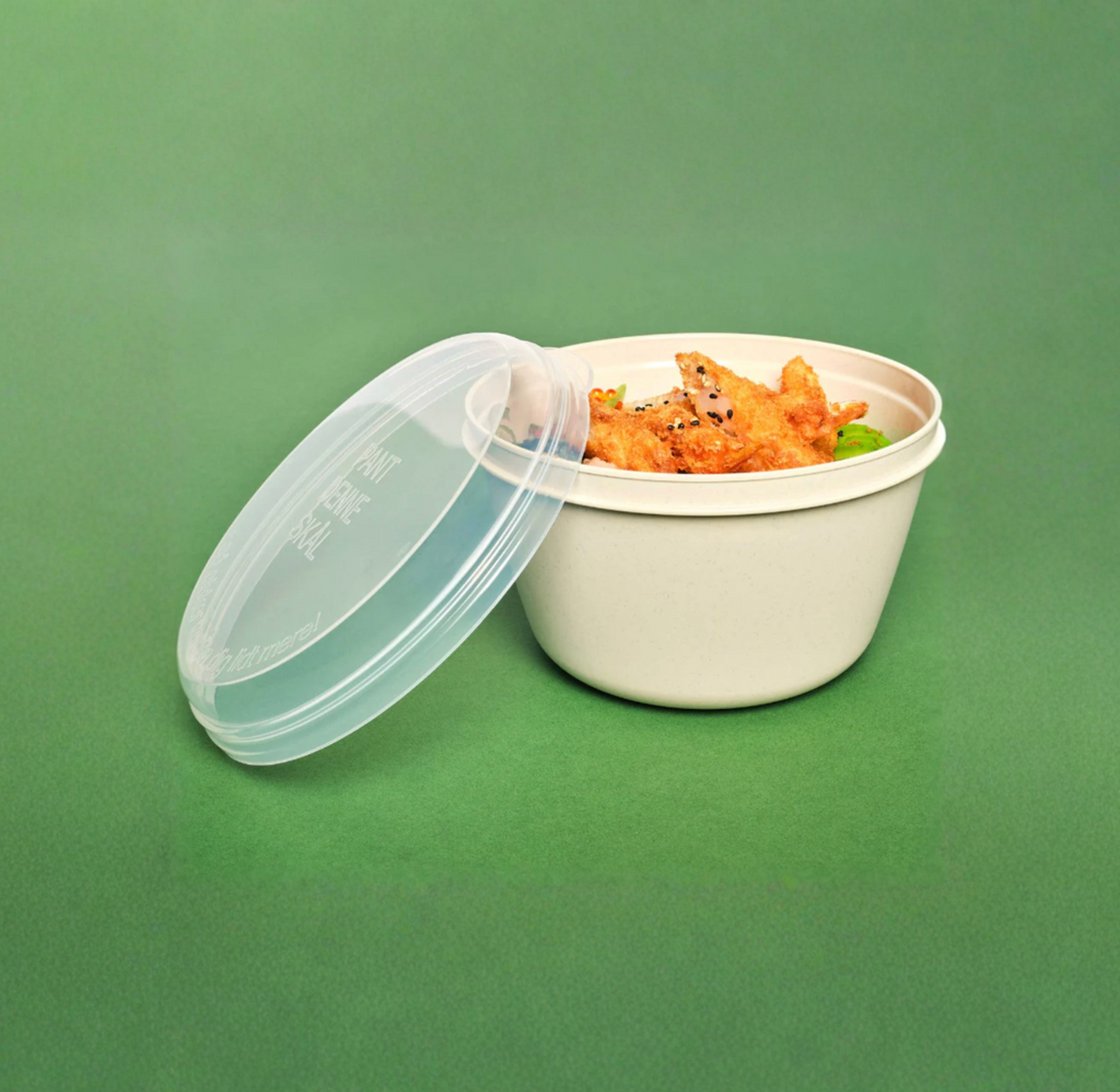 Sæt: Bowl small + bowl large med låg + transportkasse