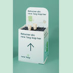 Sæt: Opsamlingsbeholder + beige 250 ml To Go kop med låg + transportkasse